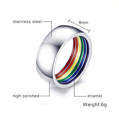 Inside Rainbow LGBT Ring