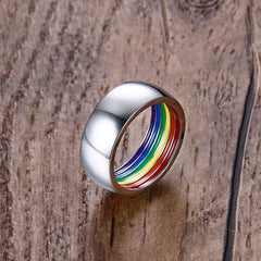 Inside Rainbow LGBT Ring