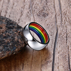 Inside Rainbow LGBT Ring