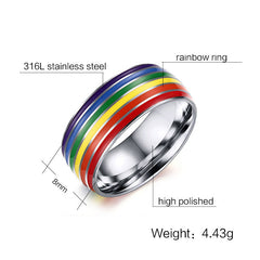 Rainbow LGBT Ring