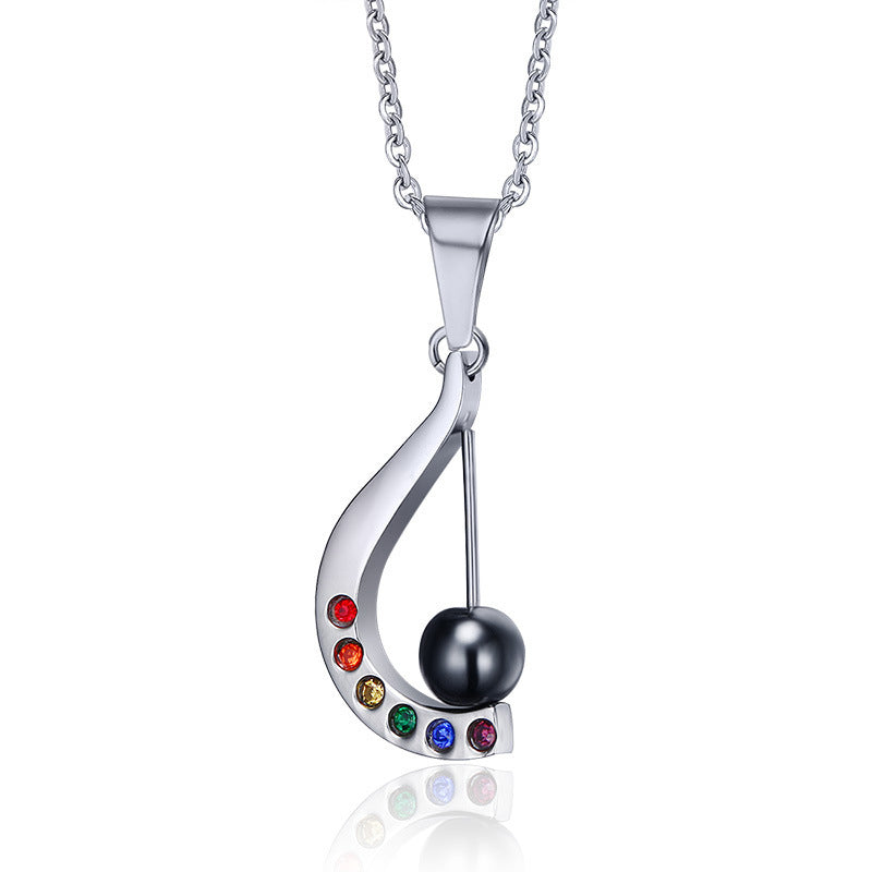 Rainbow Rhinestone Necklace