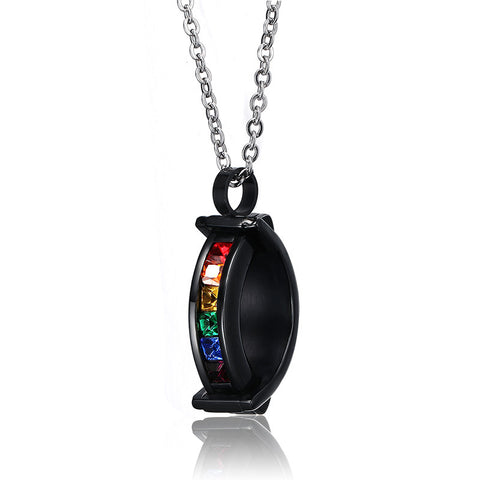 Pure Black In Charm Necklace