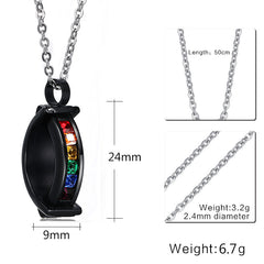 Pure Black In Charm Necklace