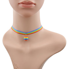 Rainbow Choker Necklace