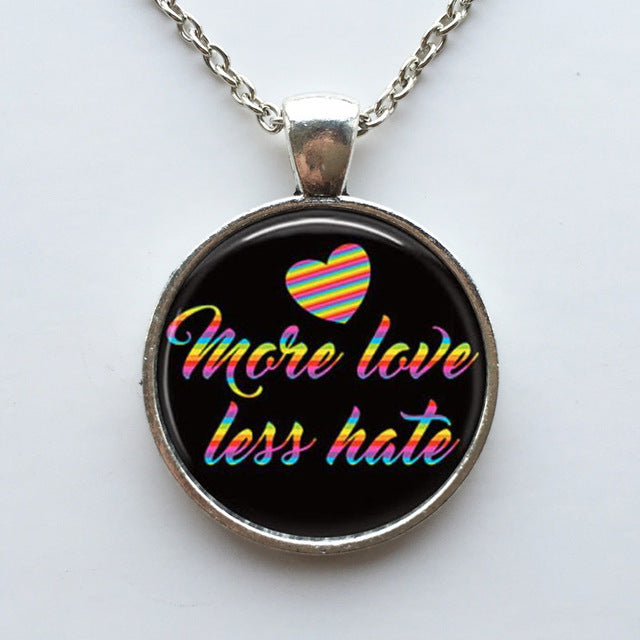 More Love Less Hate Necklace