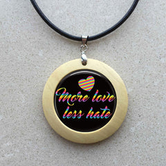 More Love Less Hate Necklace