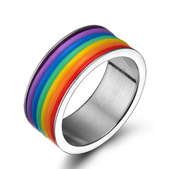 Same Sex Rainbow Ring