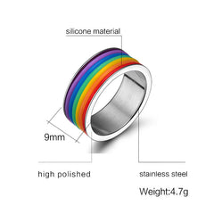 Same Sex Rainbow Ring