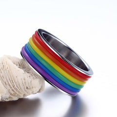 Same Sex Rainbow Ring