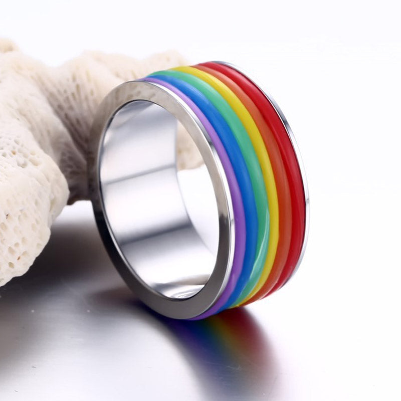 Same Sex Rainbow Ring