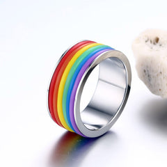 Same Sex Rainbow Ring