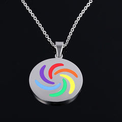 Flower Design Rainbow Necklace