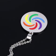 Flower Design Rainbow Necklace