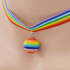 Rainbow Choker Necklace