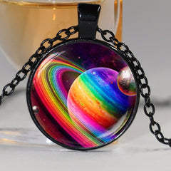 LGBT jewelry Planet Necklace