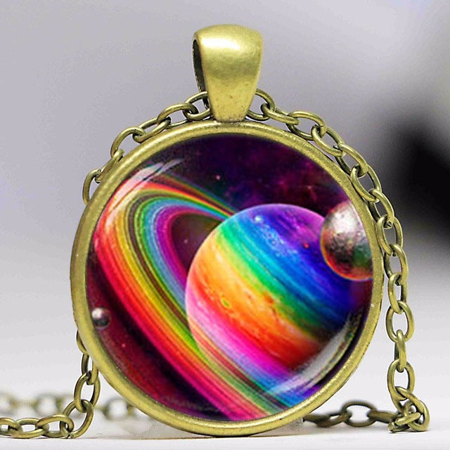 LGBT jewelry Planet Necklace