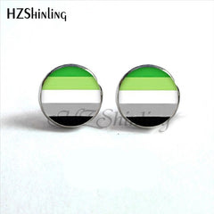 Nail Gay Pride Earrings