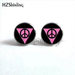 Nail Gay Pride Earrings