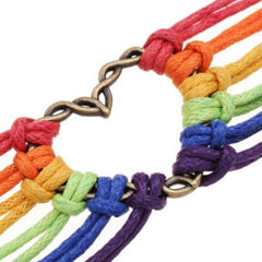 Charm Heart Braided Bracelet