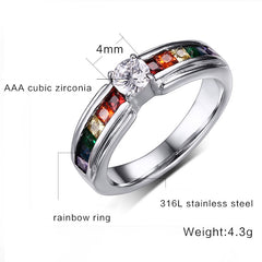 Trendy Rainbow Ring
