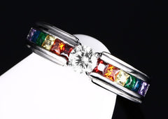 Trendy Rainbow Ring