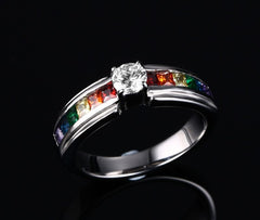 Trendy Rainbow Ring