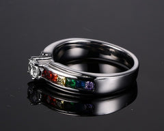 Trendy Rainbow Ring