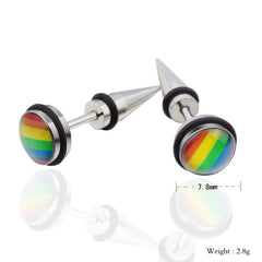Rainbow Stud Earrings