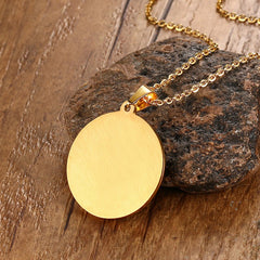 Round Rhinestones Necklace