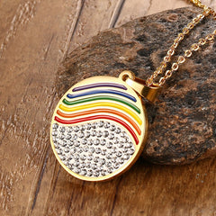 Round Rhinestones Necklace