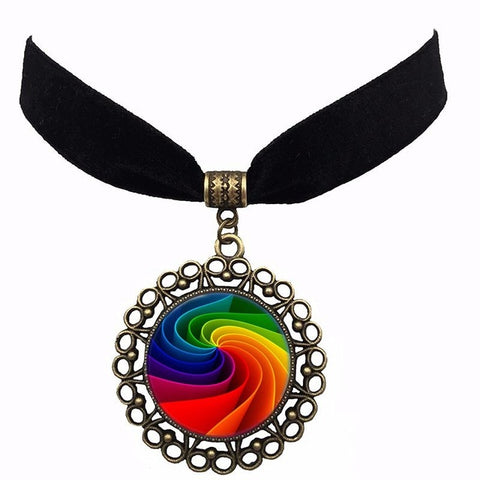 Rainbow Flag Necklace