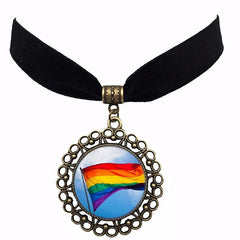 Rainbow Flag Necklace