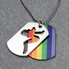 Double Layer Rainbow Necklace