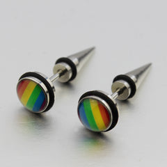Rainbow Stud Earrings