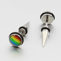 Rainbow Stud Earrings