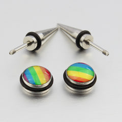 Rainbow Stud Earrings